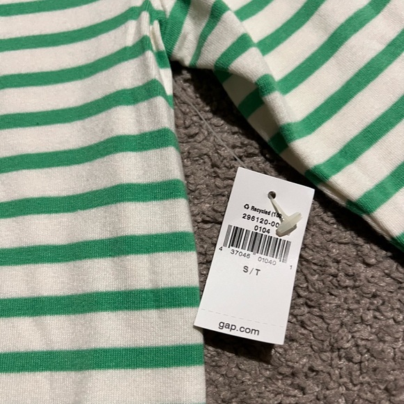 GAP Green and White Striped Top - Picture 2 of 3
